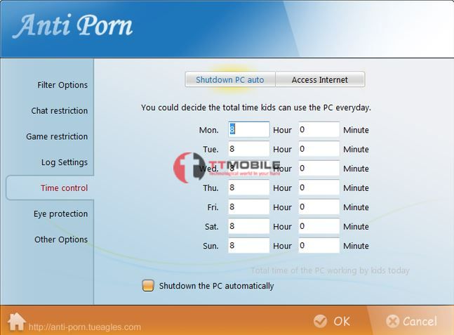 Phần mềm vào web bị chặn trên PC Anti- Porn