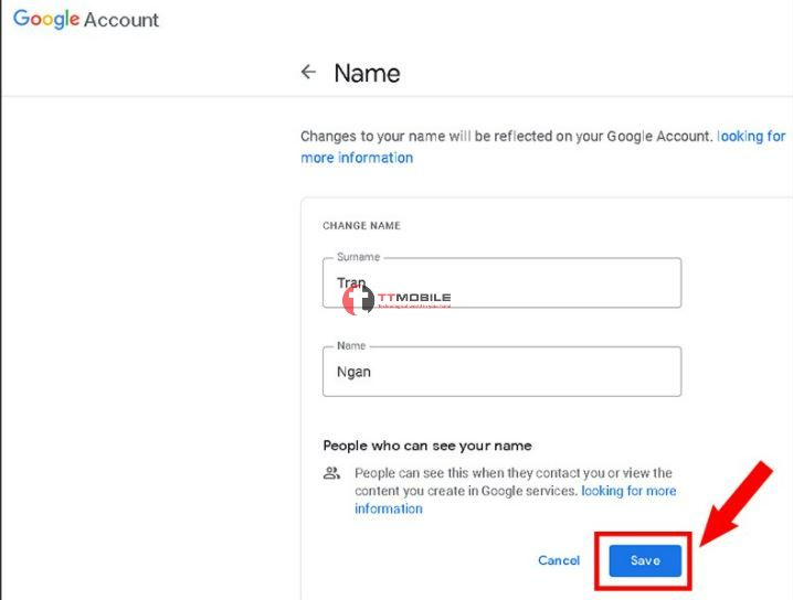 Hướng dẫn Cách đổi tên trên google meet ở máy tính 3