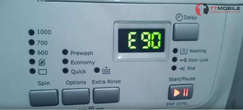 Lỗi E90 máy giặt Electrolux là lỗi gì