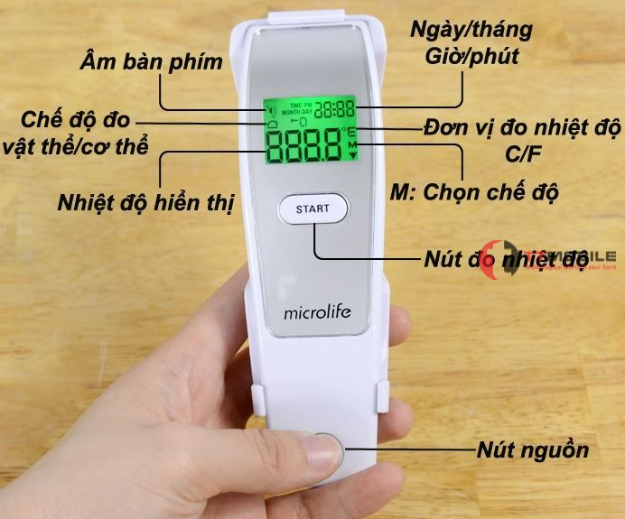 Máy đo nhiệt độ microlife bị lỗi L