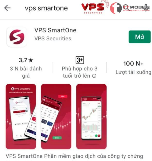 Ứng dụng chơi chứng khoán trên điện thoại SmartOne