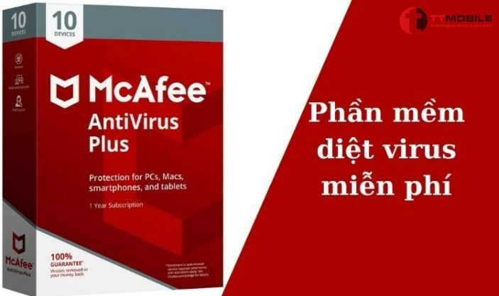 Phần mềm diệt virus miễn phí McAfee AntiVirus Plus