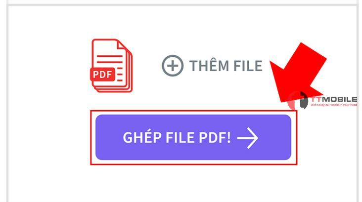chọn ghép file PDF