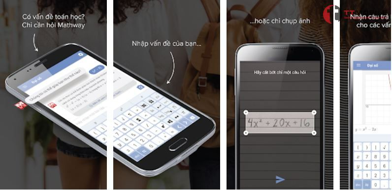 Mathway - phần mềm giải toán có lời văn trên điện thoại iOS và Androi