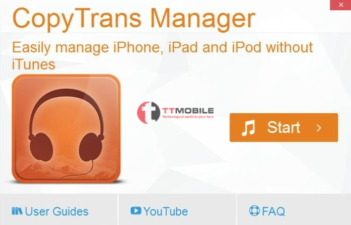 Sử dụng cách chép nhạc vào iphone không cần itune bằng phần mềm CopyTrans Manager