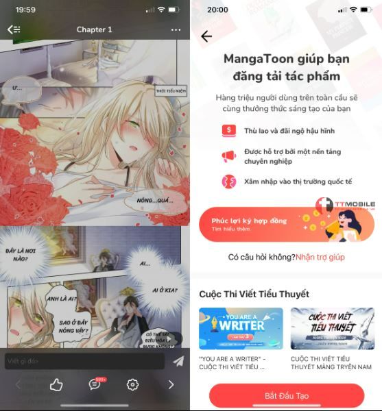 MangaToon - phần mềm đọc truyện tranh trên Android tốt nhất