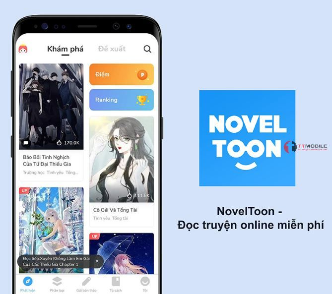 Tải phần mềm đọc truyện online miễn phí NovelToon