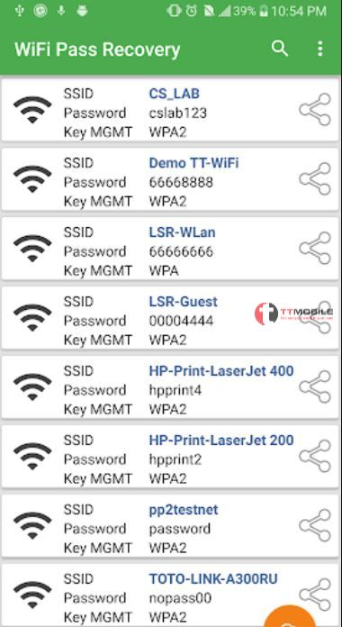 Xem mật khẩu wifi trên điện thoại Samsung với máy có quyền truy cập quản trị viên cao cấp của hệ điều hành Android