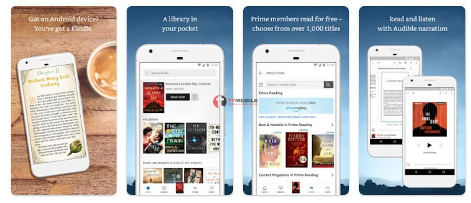 Amazon Kindle - app đọc sách Android miễn phí hay