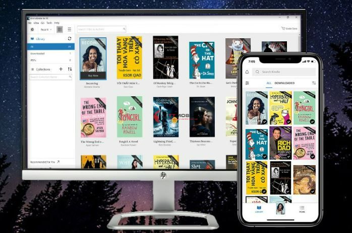 App đọc sách trên iPhone - Amazon Kindle đọc sách mọi lúc mọi nơi với hàng nghìn cuốn sách đa dạng thể loại