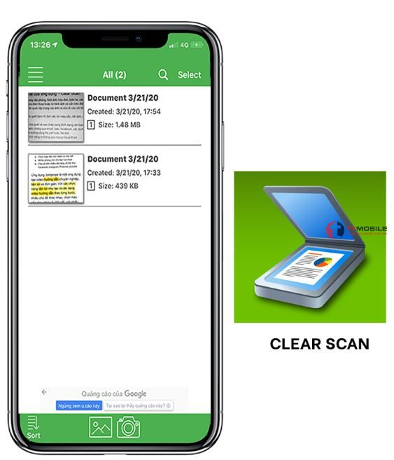 Clear Scan - một trong những phần mềm scan trên điện thoại tốt nhất