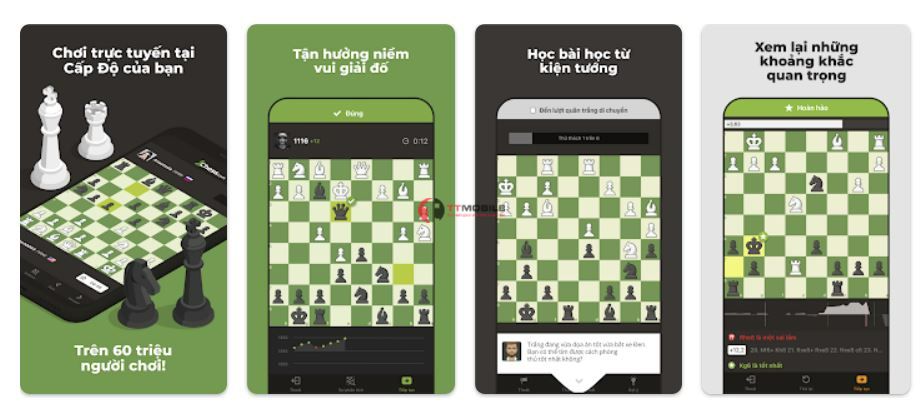 Cờ vua – Chơi và học - phần mềm chơi cờ vua miễn phí hay