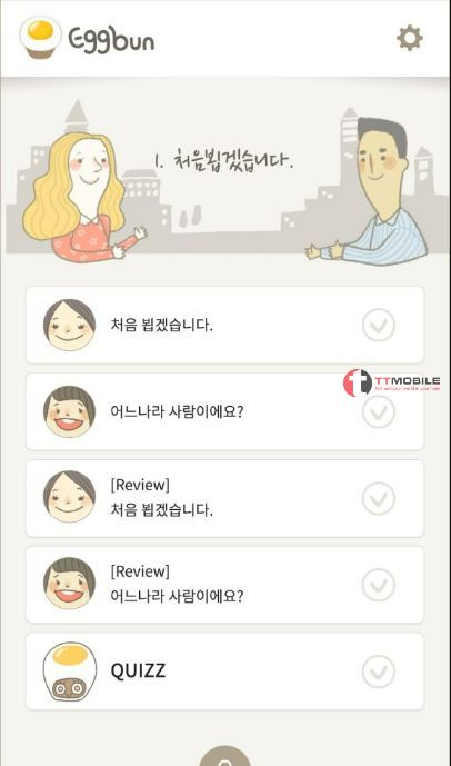 Eggbun - app học tiếng hàn cho người mới bắt đầu
