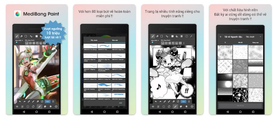 MediBang Paint - app vẽ trên điện thoại miễn phí hay