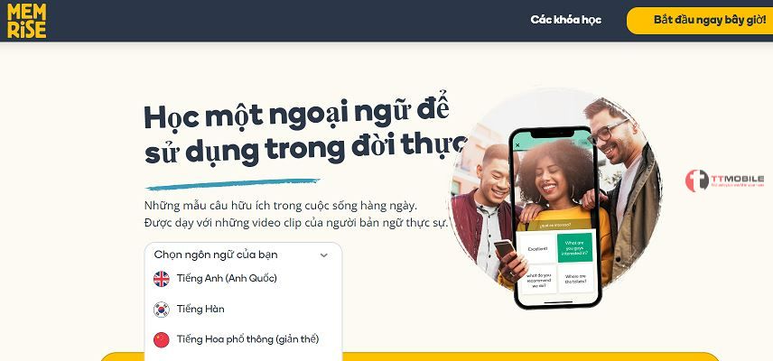 Memrise - app học tiếng hàn cho người mới bắt đầu miễn phí