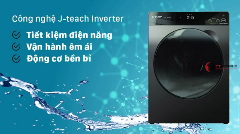 Công nghệ J-teach Inverter của máy giặt Sharp