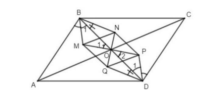 Cách Chứng minh hình thoi là hình bình hành có 2 đường chéo vuông góc