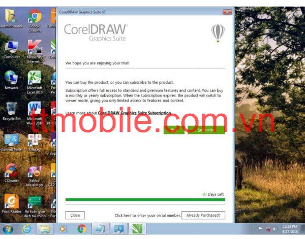 Hướng dẫn crack Corel X7